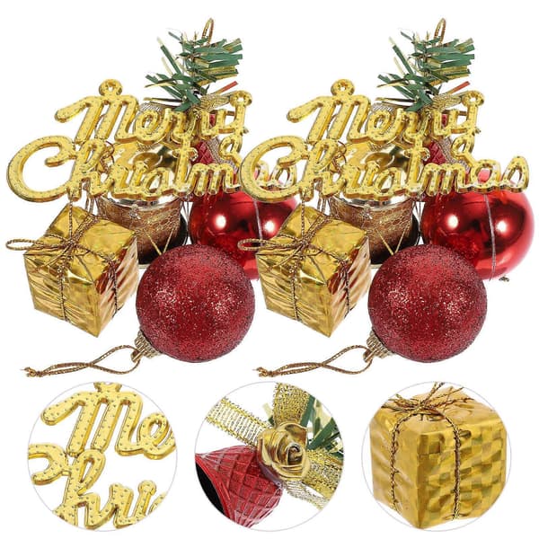 Juleophæng Juletræspynt til dekoration 1 sæt med ophængssnor