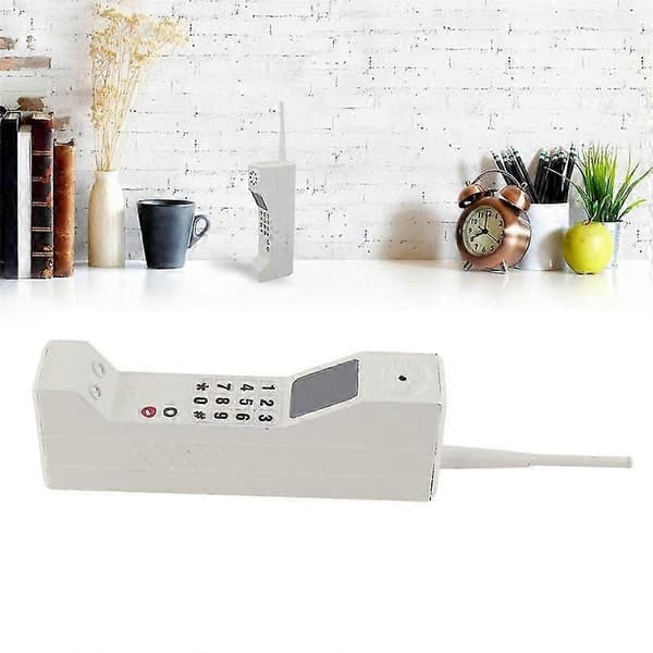 Retro trådløs telefonhåndsæt Vit