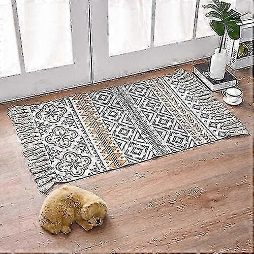 Boho-kylpyhuoneen matto, puuvillaiset tupsut, kylpymatto 60*90cm