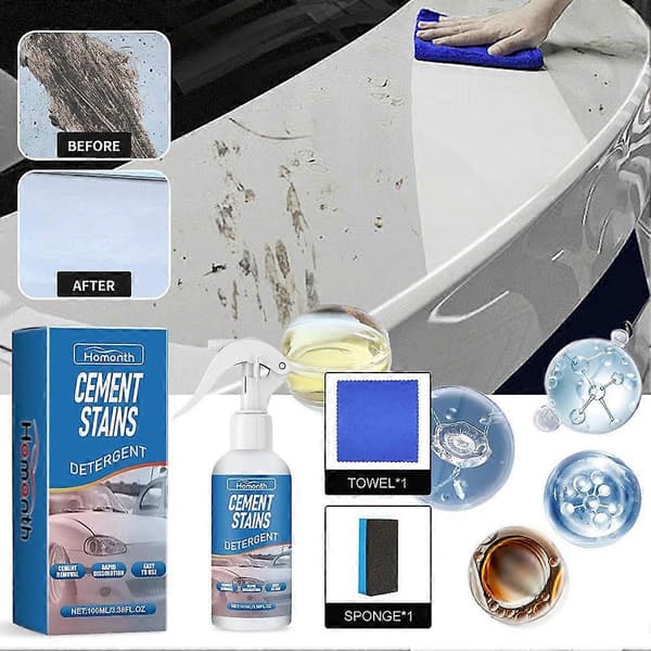 Bilsementfjerner Spray Kit Sementfjerningsspray Betongflekkfjerning