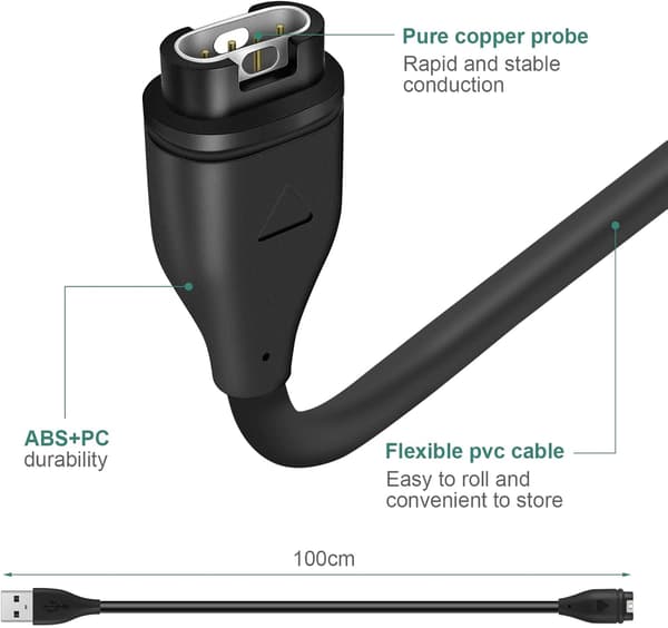 Hurtiglader Garmin Klokker - Universal Lader