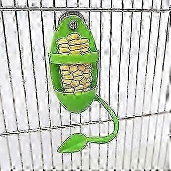 Plastik foderautomat til fuglebure, stænksikker, hængende design til papegøjer