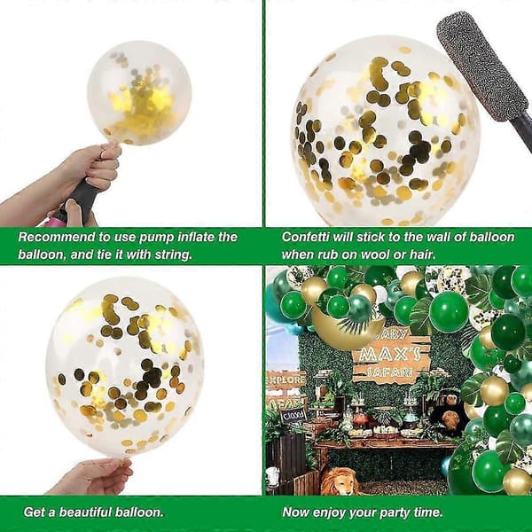 140 st ballonger kransbåge kit båge tropiska temadekorationer