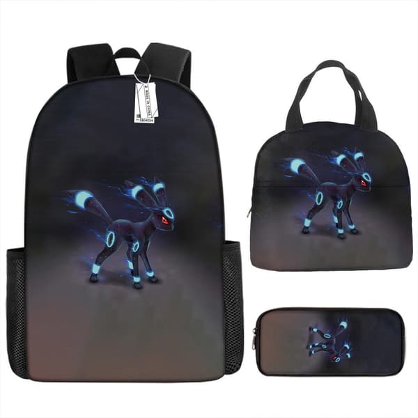 2025 Latest Model Pokémon Backpack Set Includes a School Bag, Lunch Bag, and Pencil Case