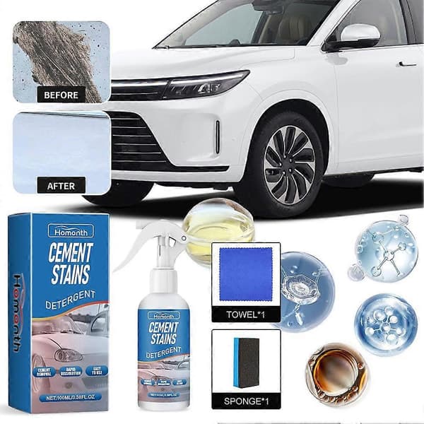 Bilsementfjerner Spray Kit Sementfjerningsspray Betongflekkfjerning
