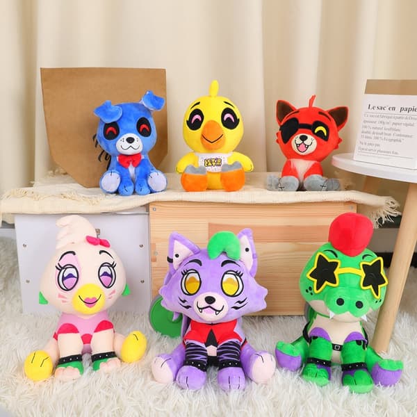 Roxanne Wolf -pehmolelu - Roxy-pehmo FNAF:sta Five Nights G:n kanssa