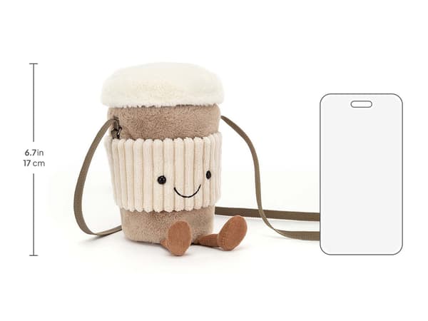 Jellycat 20 cm Amuseables Take Away-Kaffe Mjukdjur