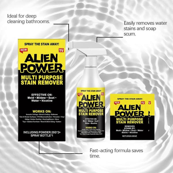1-3 st Alien Power Multi-Purpose Stain Remover Spray, Vertical Adhesion Formula for Mold, Mildew, and Grime