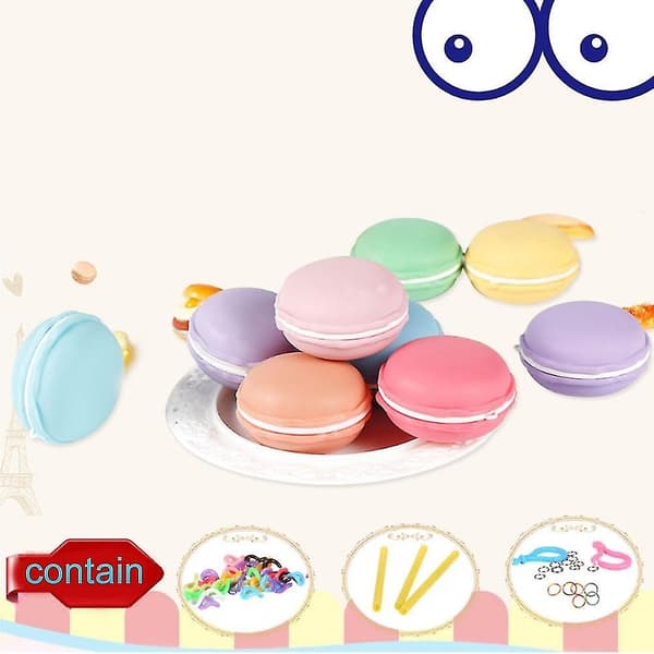 12 st Macaron Crystal Slime Diy Squishy Bubbles Anti-stress Barnleksak