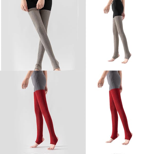 Elegante ensfarvede over-knæ-strømper med hælstrop, ribstrikkede, elastiske, ultralange lårhøje strømper til kvinder, sort Black