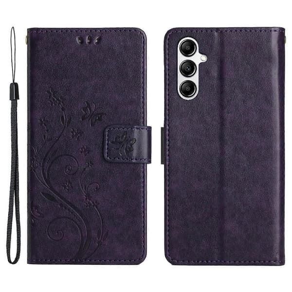 Til Samsung Galaxy A56 5G Etui PU Læder Pung Etui med Rem Multicolor Multicolor Style D