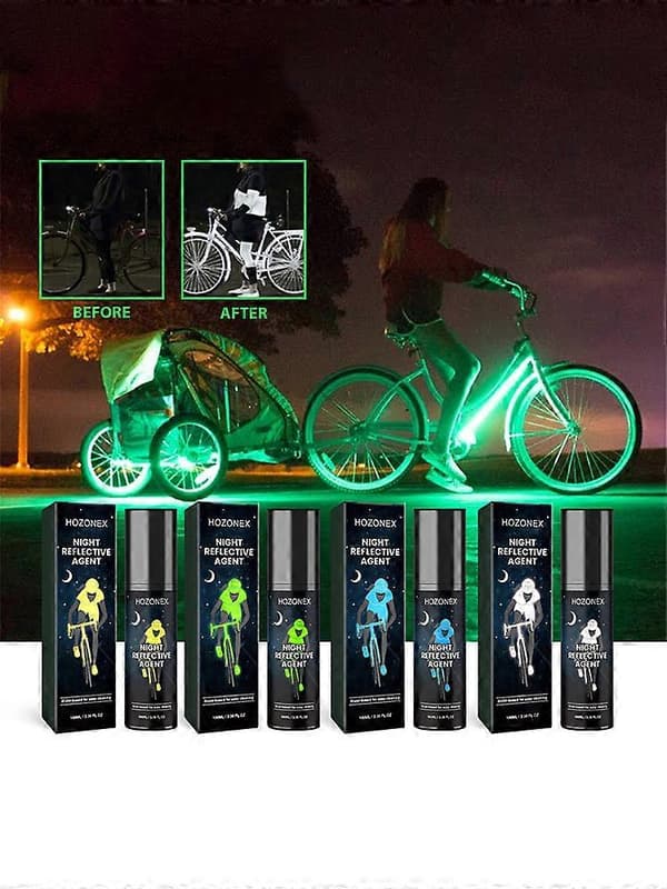 Nattbil Reflekterende Spray Varsel Sikkerhet Antikollisjon Reflekterende green