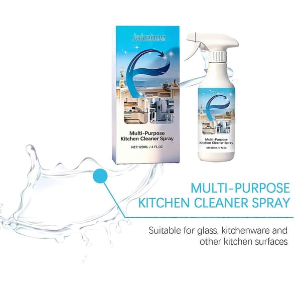 All-purpose cleaner and disinfectant for the kitchen Plant-based & Safe for sticky kitchen cabinets