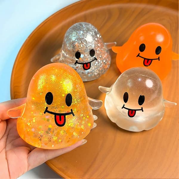 Söt Spökfidget – för dekompression – för Halloween & fester Orange