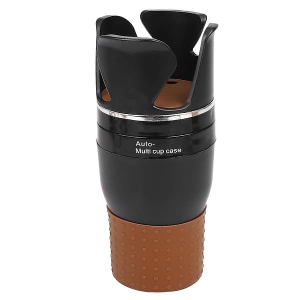 Bil Multi Kopholder Organizer 4 i 1 Flaskeindsats (sort)