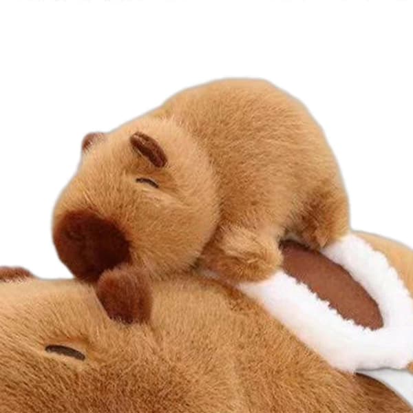 Capybara Plyslegetøj Plys Capybara Dukke Ornament Blød Samler Capybara