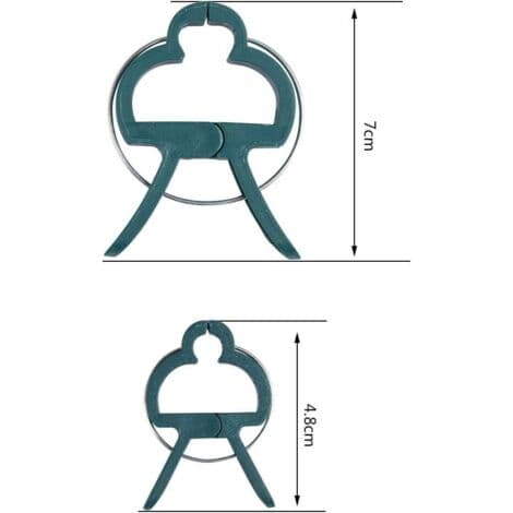 100 växtklämmor – 50 stora klämmor (6 × 4,5 cm) och 50 små klämmor (4 × 2,8 cm) – Robust plast, stöder tomater och grönsaker
