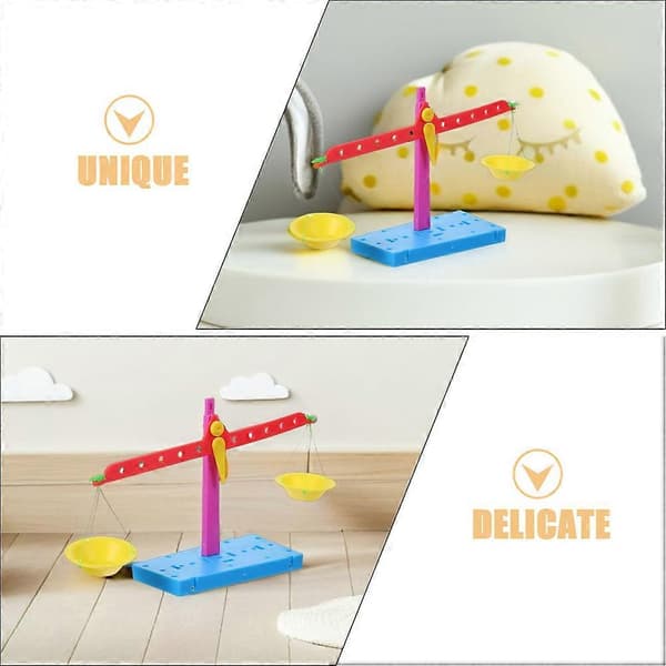 2 stk DIY vektstangbalanseleke for barn, STEM-utdanning, vitenskapelig eksperiment