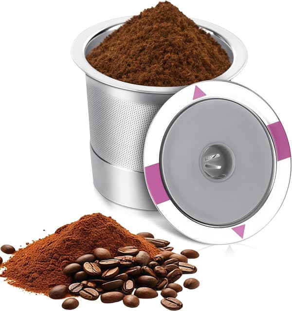 Reusable K-cup Coffee Filters, Stainless Steel Coffee Machine Filters (One Pack)