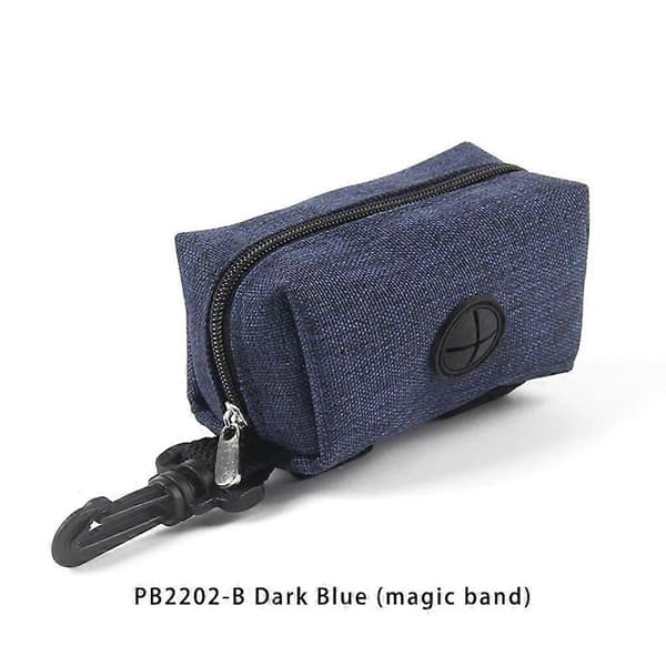 Bærbar poseholder til hundeposer med krog til fastgørelse Dark Blue