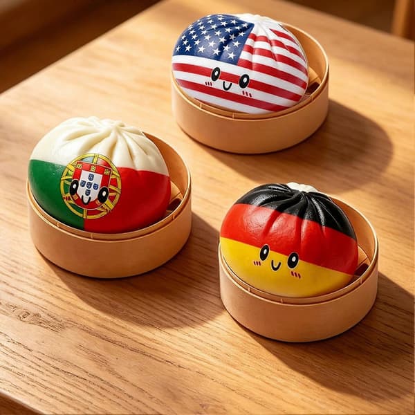 National Flag Dumpling Squeeze Toy – Vattentät Design – för Utomhusbruk A