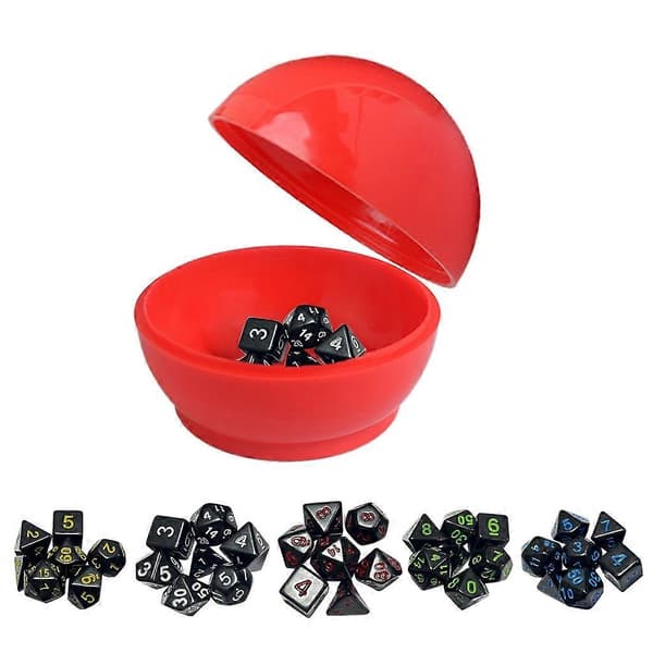 7 stk. DND-terninger Polyhedral terningesæt Sort-D&D-terninger MTG-rollespilsterninger Gul