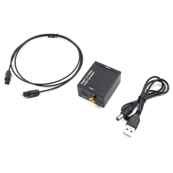 USB DAC Forsteker Digital til Analog Konverter RCA R/L og Dekoding med Optisk USB