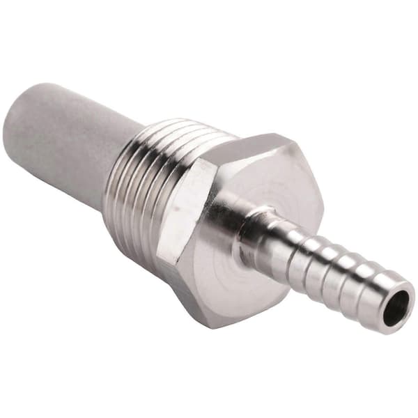 5X Hjemmebrygning Inline Iltning Diffusionssten Beluftningssten 1/2 Npt Karboneringssten Silver