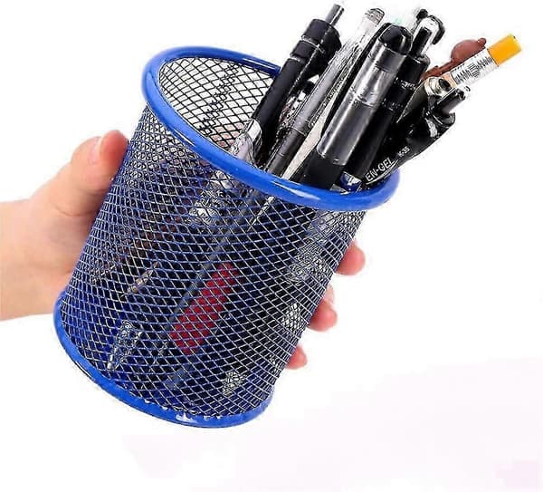  bindersklipsnettbeholder bindersholder dispenser bindersklipsholder kopp skrivebordsoppbevaringstilbehør for kontor hjem skole (d-v2)
