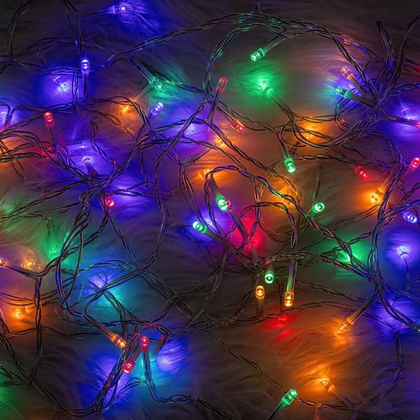 Forever 8m Ljusslinga multicolor 100 LED Julbelysning