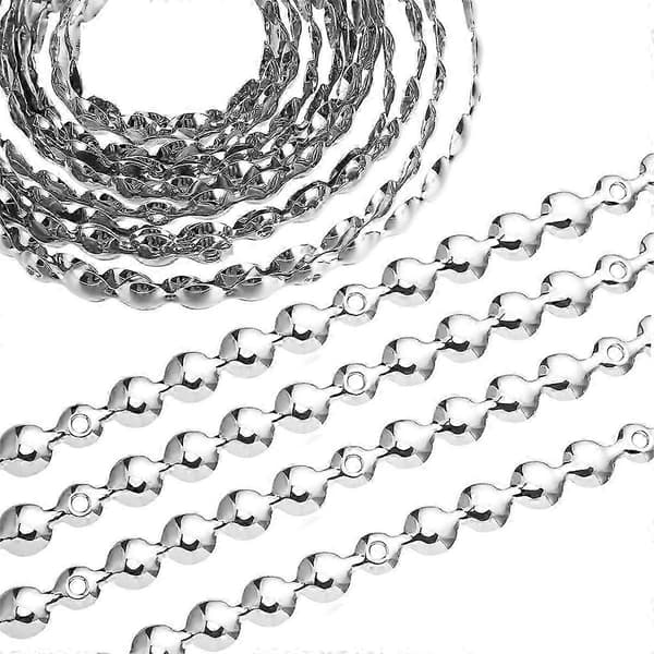 10 stk. D11mm Møbelpolstringssømstrimmel Dekorative sømstrimler til møbler Antik messing møbelpolstringssøm Silver