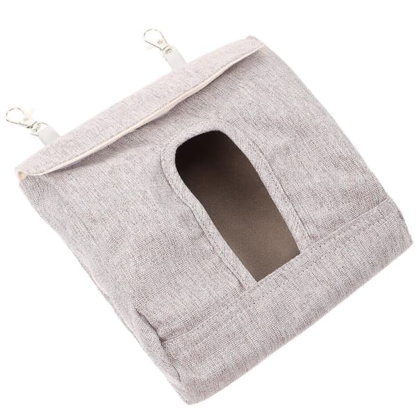 Langsom foderpose kaninhøhæk til kæledyr hængende foderpose til små dyr 18.00X16.50X4.50CM Light Grey