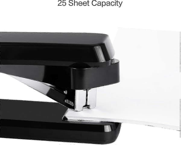 Swing Arm Stapler, 25 Sheet Capacity, 360 Degree Rotating Desk Staplers For Brochure Or Bookbinding