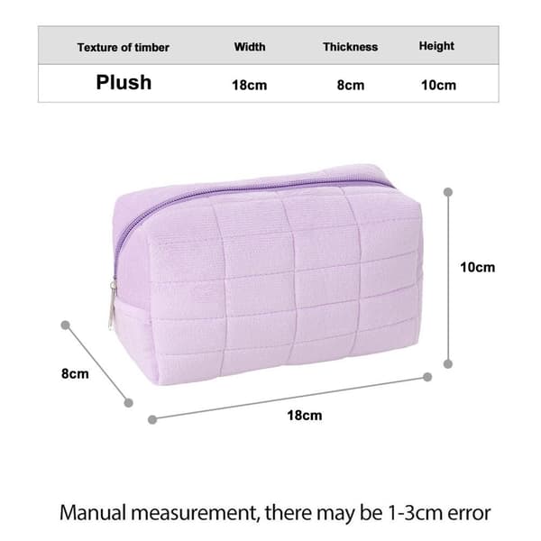 Stor Kosmetiktaske Søde Makeup Tasker Penalhus Stor Pose Studenter Kapacitet Tasker Pen H1o2 purple One size