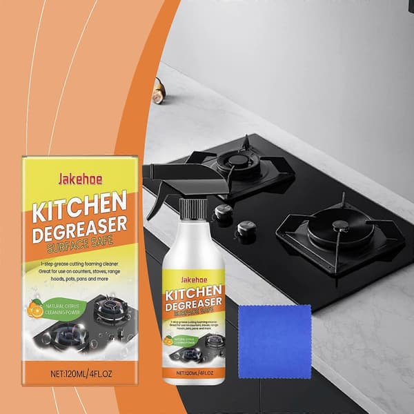 Kitchen Degreaser Cleaner Non-Corrosive Multifunctional Cleaner for Stubborn Stains