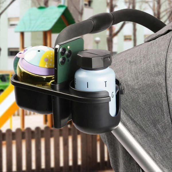 Kopholder til Klapvogn - Kopholder til Bagage - Kopholdere, Tilbehør til Armlæn på Kørestol til Gåvogn, Rollator, Elektriske Scooter-Kørestole, Gave til Mo