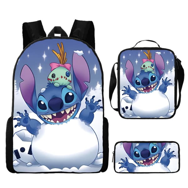 Stitch Ryggsäck Grundskolan Anime Case Stitch 1 set