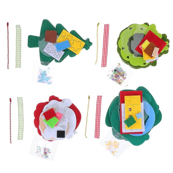 DIY Juleophæng Non-woven Julemandskrans 8-stks sæt
