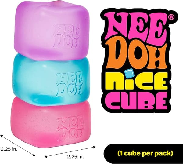 Schylling NeeDoh Nice Cube - Sensorisk klemmeleke med supermyk klem