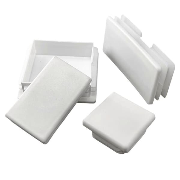 Firkantet plastprop til rør, endekappe til rør, hegnspæl, møbelfod, justerbar møtrikprop 20x40mm 20x40mm
