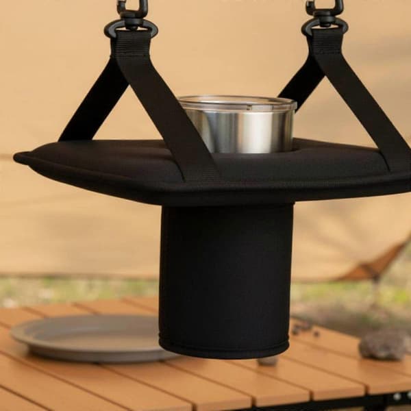 Svingbar kopholder multifunktionelt campingtilbehør flydende design til poolsiden