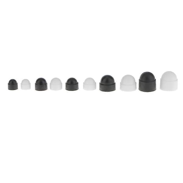 3 av 10 M6/M8/M10 kuppelhode mutter beskyttelseshetter, agon mutterdeksler