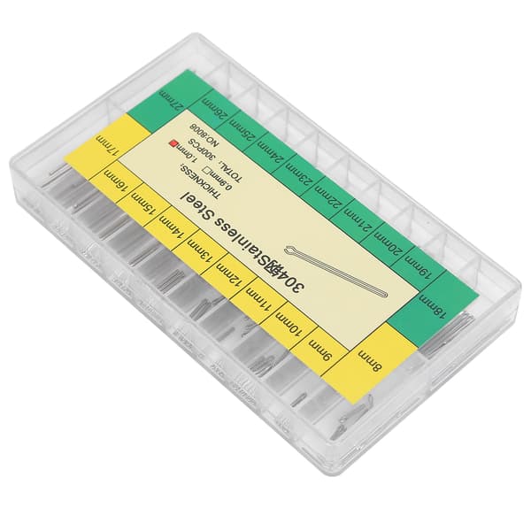 1 mm Armbåndsurremstift Split Stift Rustfrit Stål Urdele Sortiment 8‑27 mm 0.1