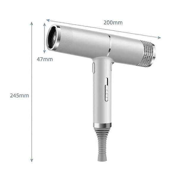 Negativ Ionisk Hårtørrer, 2000w Professionel Hårtørrer Med Diffuser Ioner Til Hurtig Tørring Hurtig Hårtørrer Med 2 Varme / 3 Hastigheder