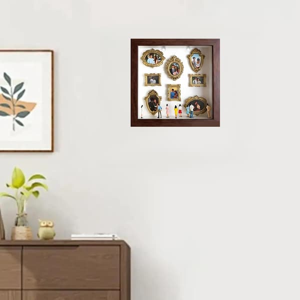 Miniature Photo Frame with LED Light - DIY Mini Museum Memory Frame