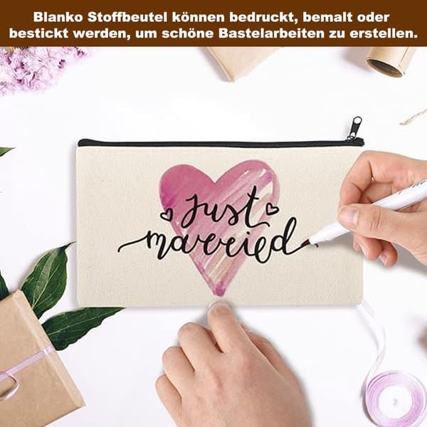 Tomt DIY Graffiti Farverigt Penalhus med Lynlås