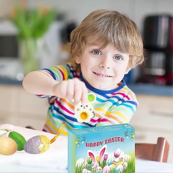 Påske Blind Box Unzip Lekebarn Påske Egg Fargerike Glitter Skum Egg Påskeharen