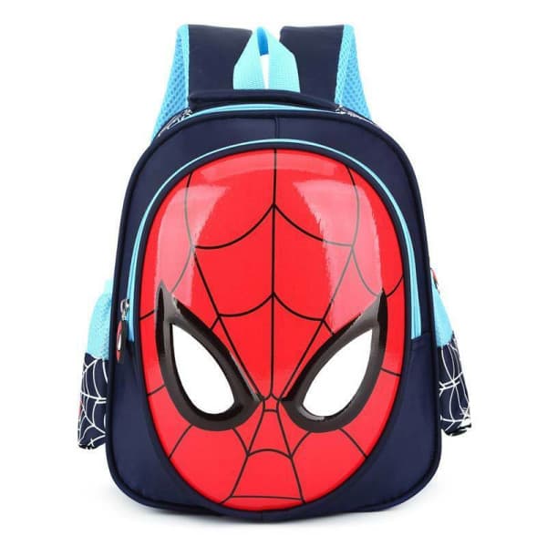 Barn Gutter Spiderman Ryggsekk Skoleveske Mørkeblå