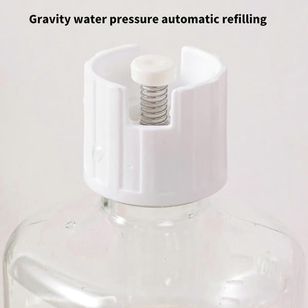 Foderstation til katte og hunde, automatisk vandfontæne, aftagelig 500 ml flaske, spildsikkert design, citrongul Lemon yellow