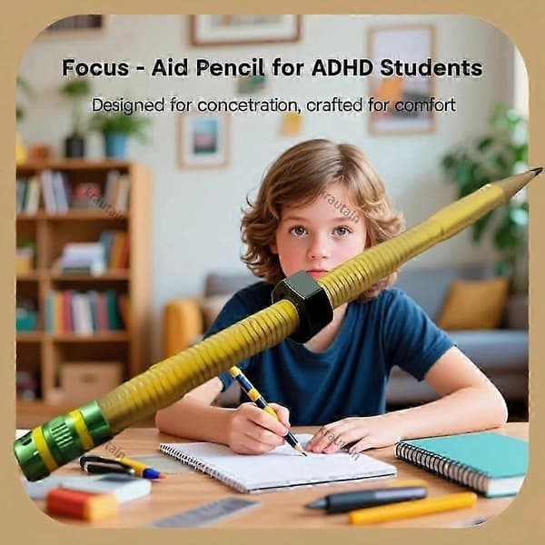 ADHD blyantfidget for fokus og stresslindring, 2 stk gjenget design 2PCS